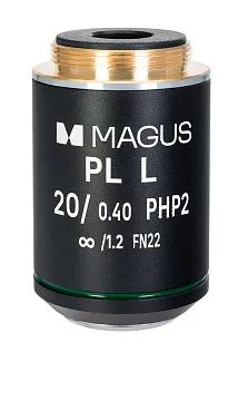 Объектив MAGUS 20HP 20х/0,40 Plan L фазовый PHP2 ∞/1,2 WD 8,0 мм, изображение 1