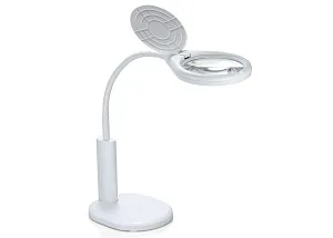 Лупа Kromatech настольная 2,3x/6x, 108/21 мм, аккумуляторная, с подсветкой (8 LED) TJ108C, изображение 1