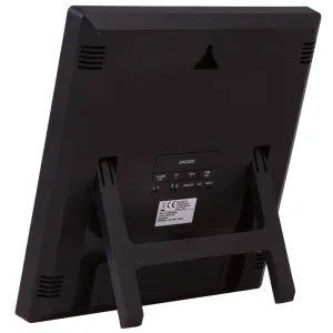 Метеостанция (настенные часы) Bresser TemeoTrend JC LCD с радиоуправлением, черная, изображение 5