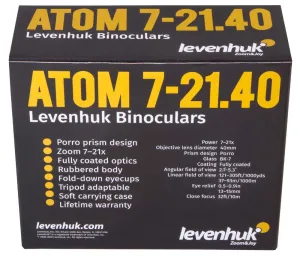 Бинокль Levenhuk Atom 7–21x40, изображение 12