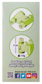 Бинокль детский Bresser Junior 3x30, зеленый, изображение 4