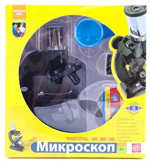 Микроскоп игрушечный EDU-TOYS 100x, 200x, 300x, изображение 4