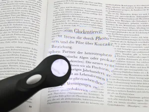 Лупа на ручке Veber 3/6х, 90 мм, с подсветкой (789-90), изображение 2