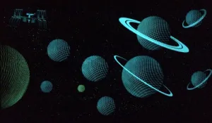 Карта Солнечной системы, светящаяся в темноте, настенная, изображение 2