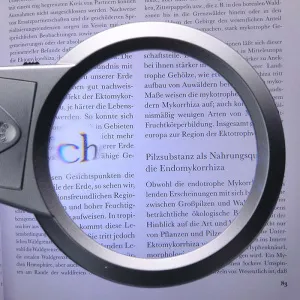 Лупа настольная 2,25/5х, 107/25 мм, с подсветкой (15119-B), изображение 3