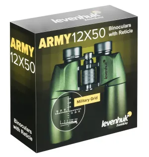 Бинокль Levenhuk Army 12x50 с сеткой, изображение 14