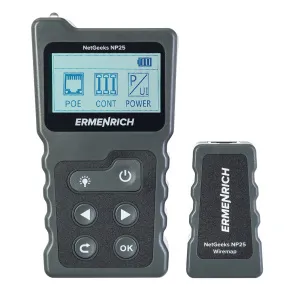 Кабельный PoE-тестер Ermenrich NetGeeks NP25, изображение 3