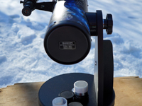 Настольный телескоп Sky-Watcher Dob 76/300 Heritage в рабочем положении